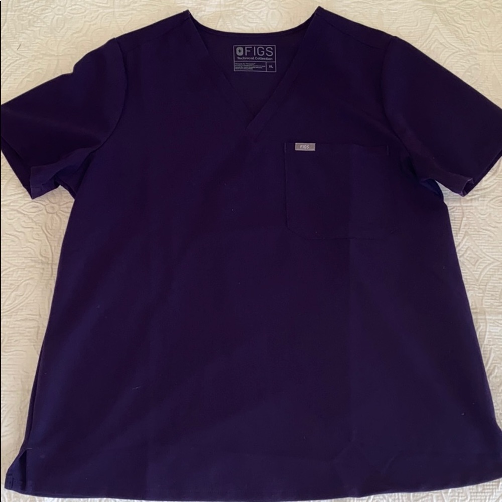 FIGS Catarina One Pocket Top - Purple